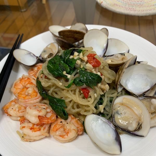 白酒蛤蜊義大利麵：Bella  一起做