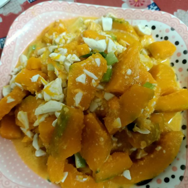 鹹蛋黃炒南瓜 : 戴楓兒一起做