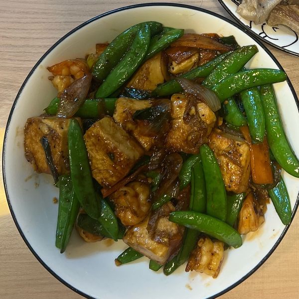 黑胡椒香煎豆腐：潘潘 一起做