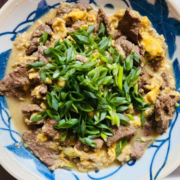 滑蛋牛肉（影片） : 大頭一起做