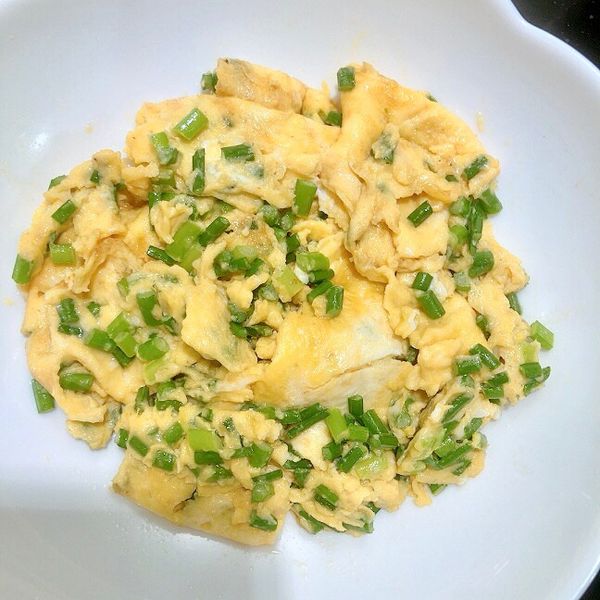 韭菜花煎蛋 : Babybear一起做