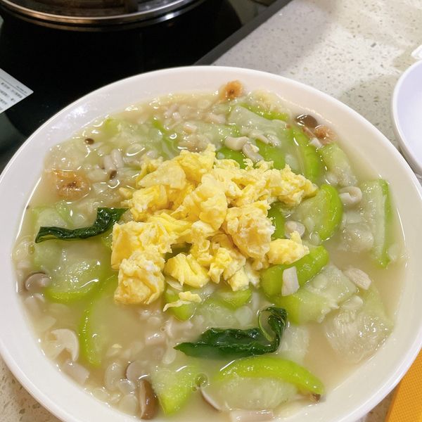 蛋香絲瓜 : 茵茵一起做