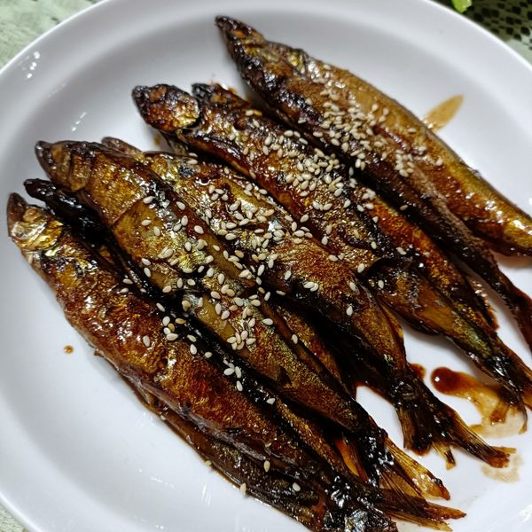 黑糖柳葉魚 : 雅莉一起做