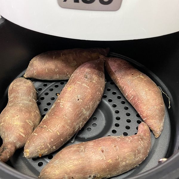 (氣炸鍋) 烤地瓜：小翊 一起做