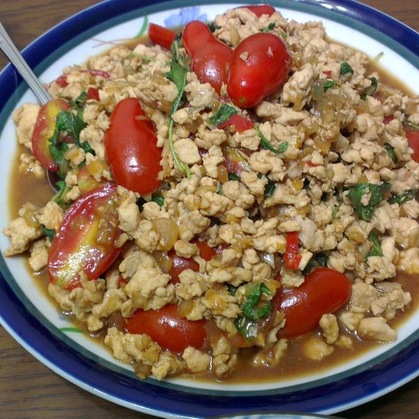 ♫美魔女Jolyn【泰式打拋豬肉】無限下飯yo~ : Pamela Tsai一起做