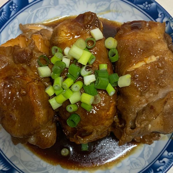 蜂蜜蔥燒豬肉豆腐捲~蜂蜜入菜鹹甜好滋味:Kate 一起做
