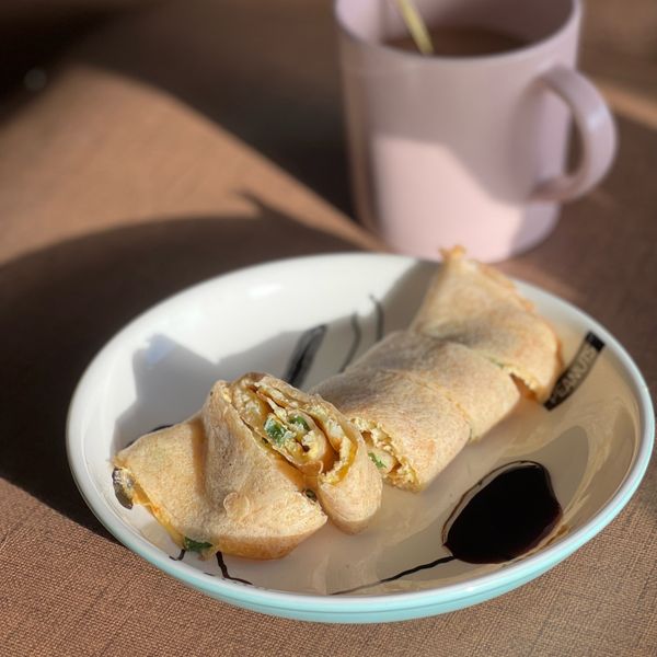 全麥蛋餅皮 : Rung Yau一起做