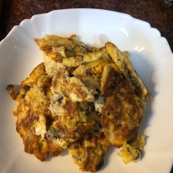 鴻喜菇雞蛋馬鈴薯餅【好菇道營養料理】 : 阿嬌一起做