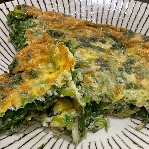 莧菜吻仔魚烘蛋：Iris Lin 一起做