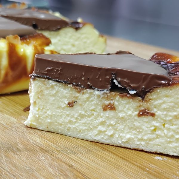 巧克力巴斯克乳酪蛋糕 : 黑貓貓一起做