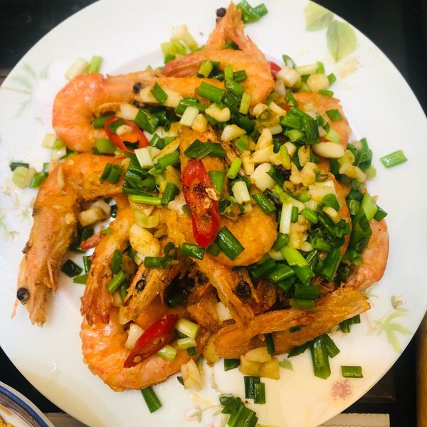 蔥香椒鹽蝦：林慧慈 一起做