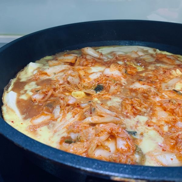 泡菜豆腐蛋：練習生 一起做