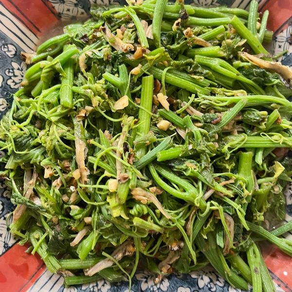 豆豉龍鬚菜 : mikancheng一起做