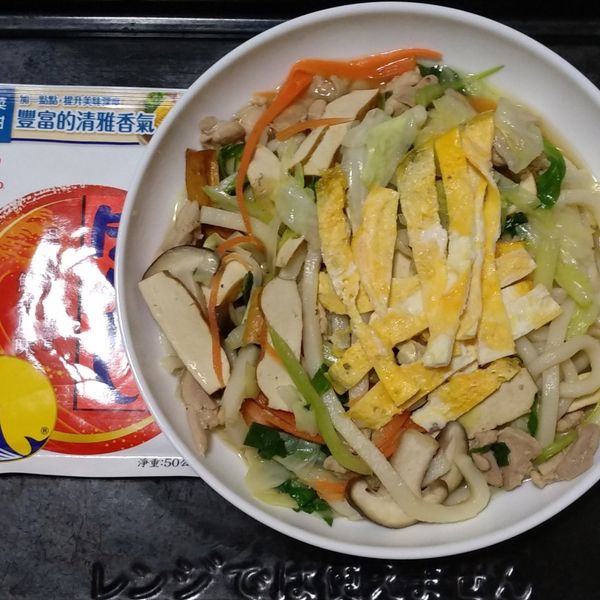 什錦炒烏冬 : iris一起做