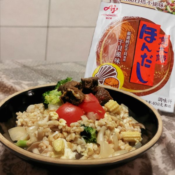 蕃茄牛肉燕麥粥：agogo 一起做