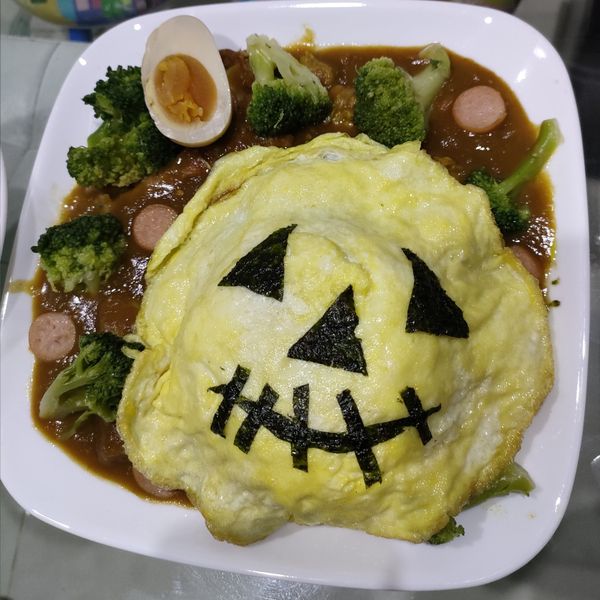 南瓜Jack的咖哩萬聖節  小七食堂 : miko一起做