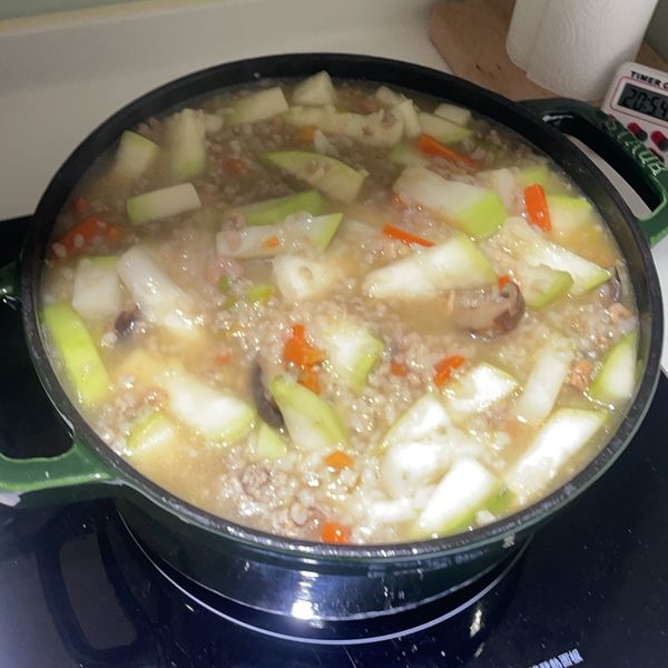 瓠瓜鹹粥：郭宥宥 一起做