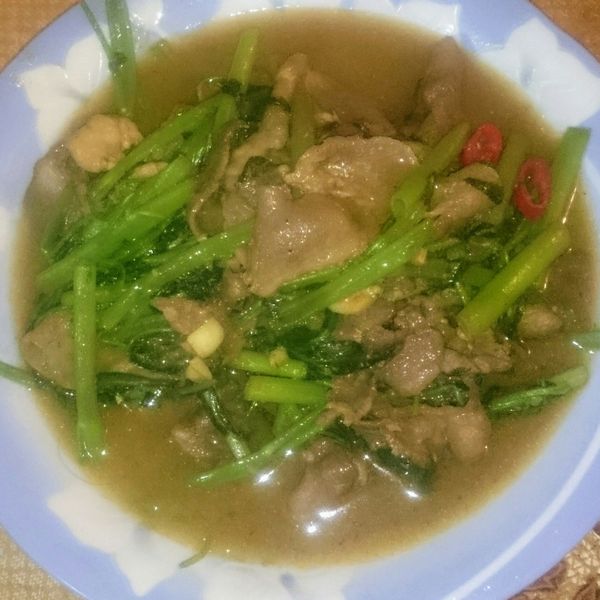 沙茶空心菜炒牛肉 : Jane一起做