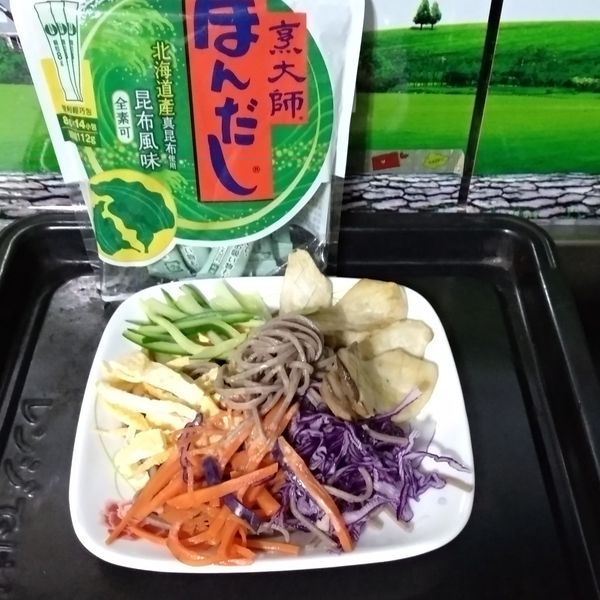 香煎杏鮑菇涼麵 : iris一起做