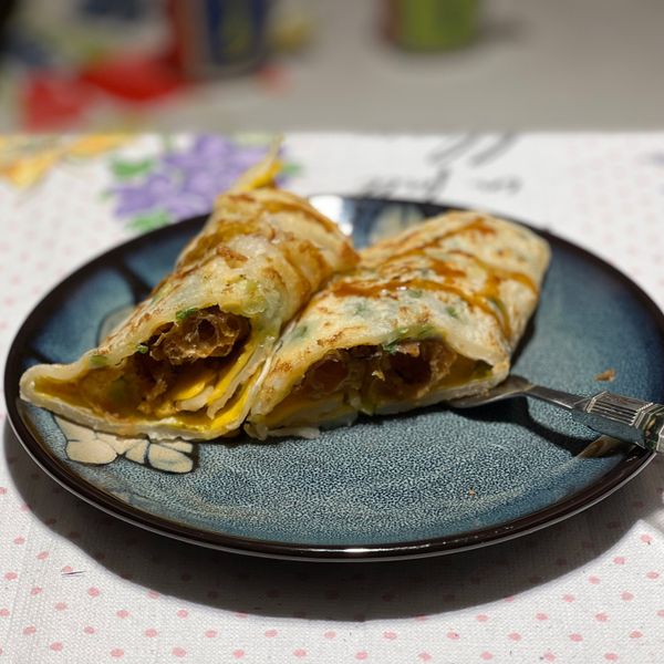 粉漿蛋餅:Charlotte 一起做