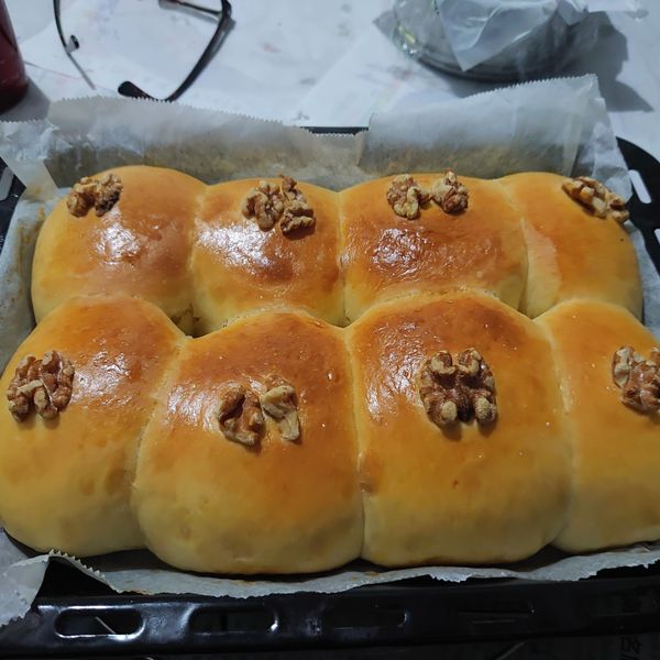 真正免揉牛奶小餐包:呂玲玲 一起做