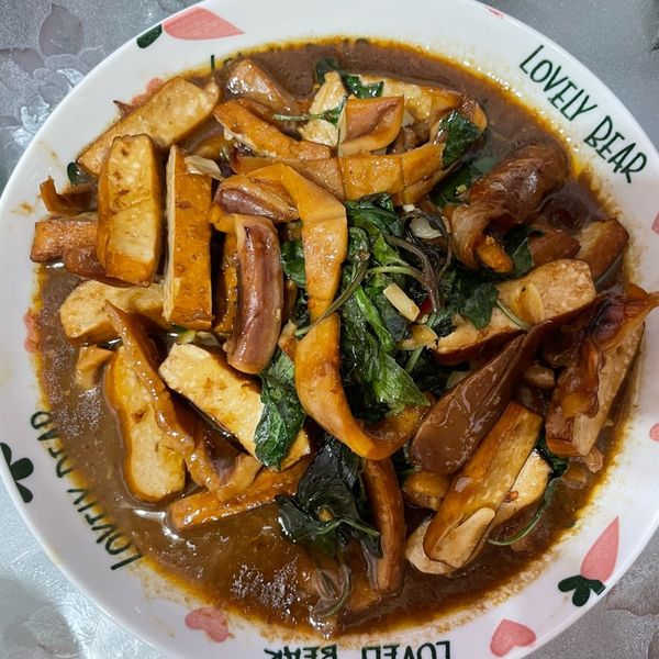 藍家小館-豆乾沙茶蒜魷魚 : 甄一起做