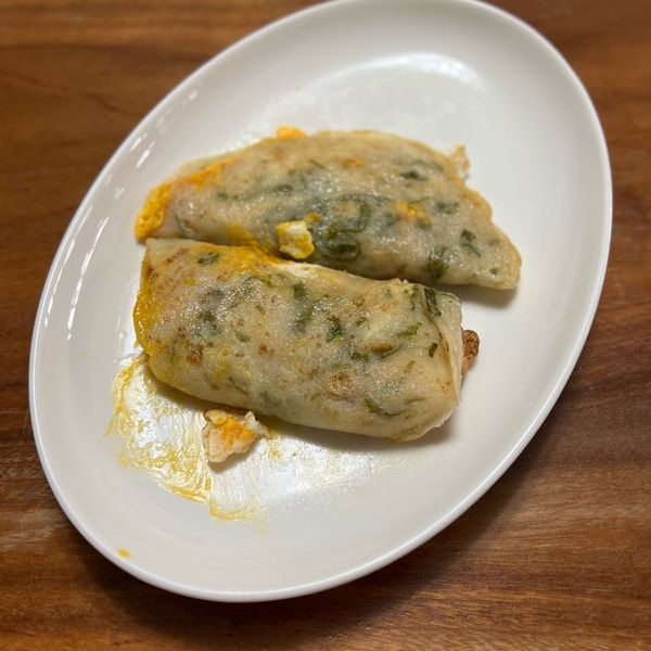 粉漿蛋餅:Helen 一起做