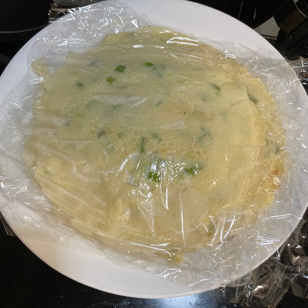 自製蛋餅皮 : karen一起做