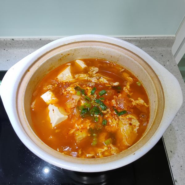 韓式純豆腐鍋 : 腿腿✌️廚一起做