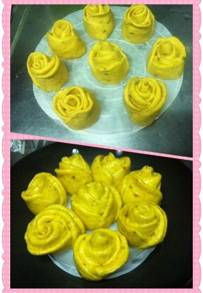 紫色玫瑰花饅頭 : 王小黑一起做