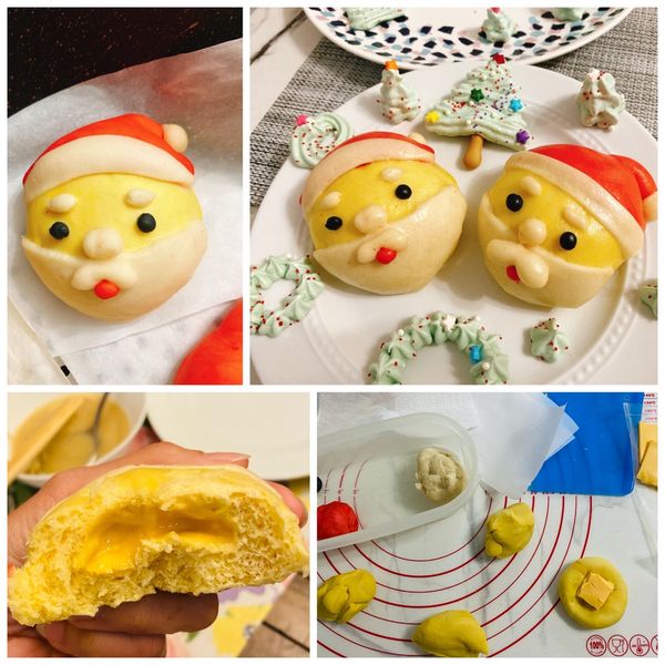 【造型饅頭】聖誕老人饅頭 : 🍳Sunny愛料理🍽一起做