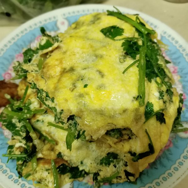 香菜炒蛋 : 三寶媽一起做