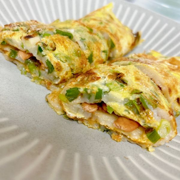 粉漿蛋餅:熊熊 一起做