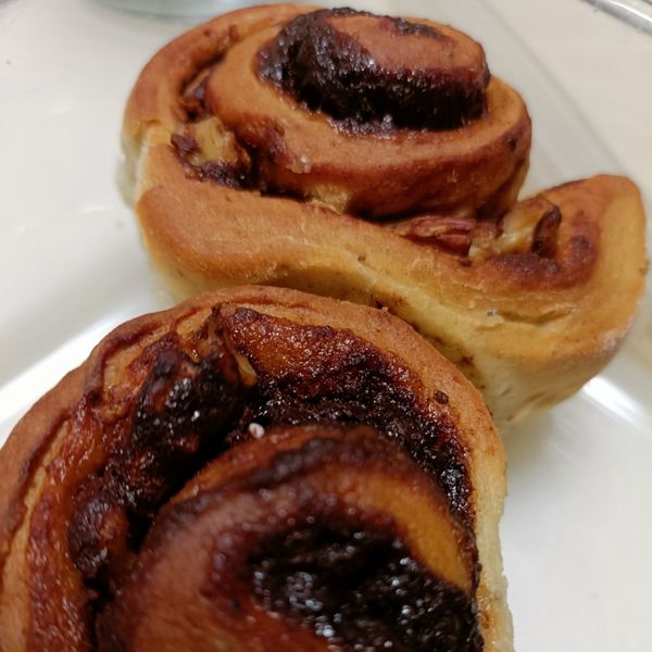 鬆軟肉桂捲 : 二姐一起做