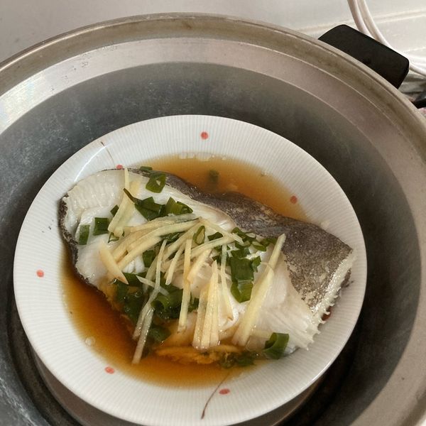 清蒸鱈魚（大比目魚） : 張包一起做