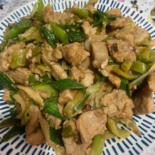 沙茶青蒜豬肉 : Linlin Chiu一起做