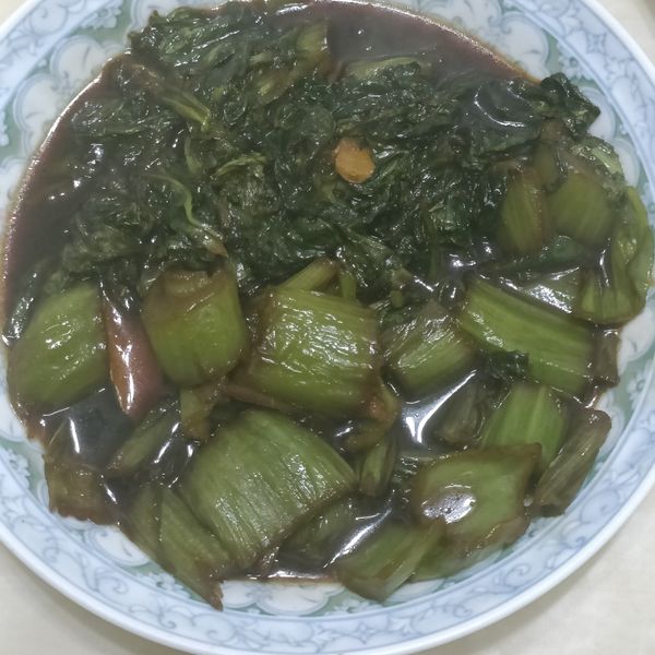 懷念媽媽的紅燒長年菜（芥菜）不用先燙去苦 : 葉靜雯一起做