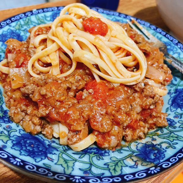 番茄🍅肉醬義大利麵🍝 : Meow Yan一起做