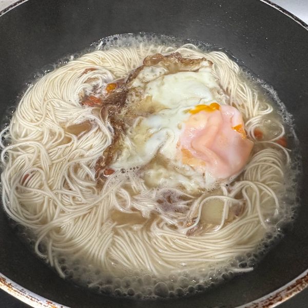 枸杞麻油蛋麵線 : 張琪一起做