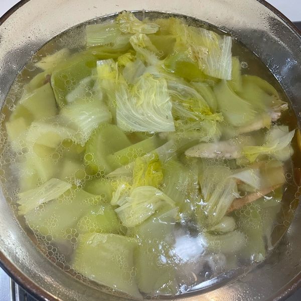 芥菜雞湯 : 酷企鵝一起做