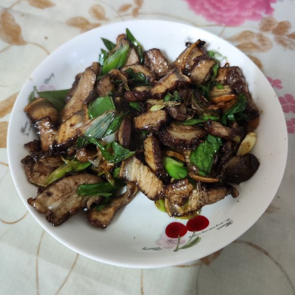 蒜炒鹹豬肉 : 江小君一起做