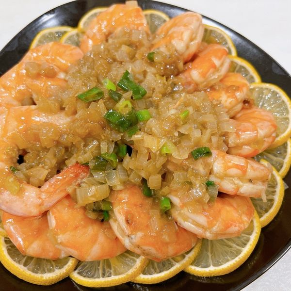 泰式檸檬蝦：烤肉 一起做