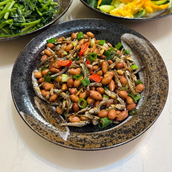 花生小魚乾 : Vanessa 一起做