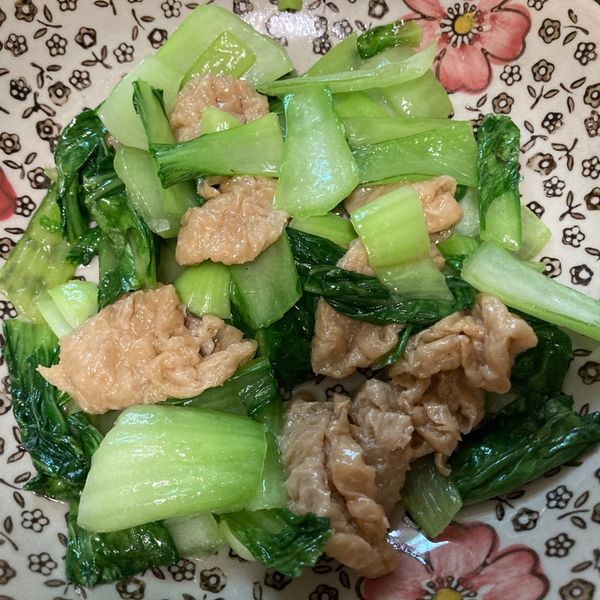 麵筋炒小白菜 : Samslands007一起做