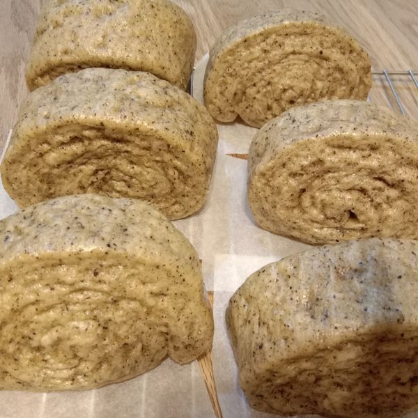 ［無糖無油］芝麻起司全麥饅頭 : 小蓁一起做