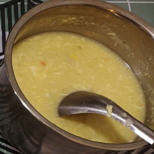 玉米濃湯：江乙臻 一起做