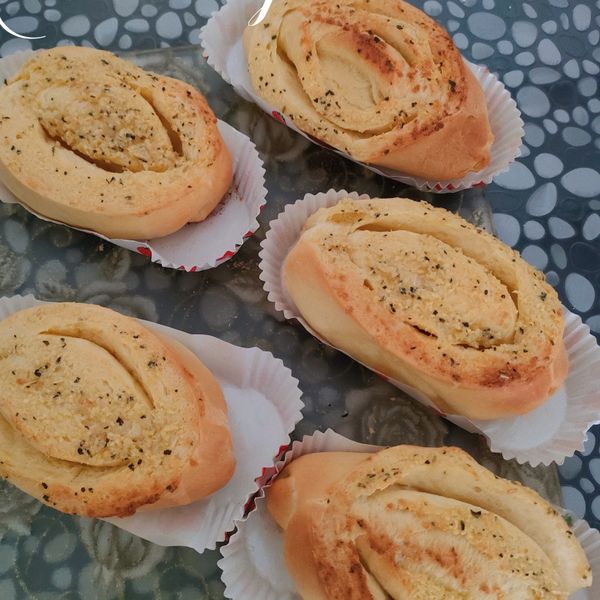 蒜香麵包 : nicola一起做