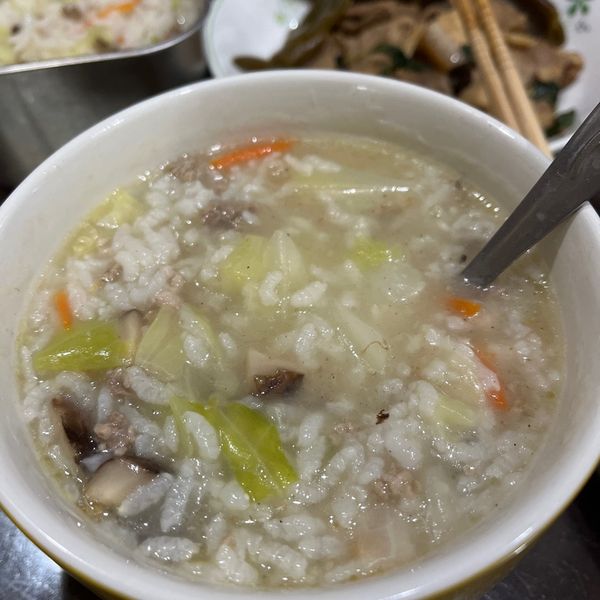 高麗菜鹹粥 : 甜妮一起做