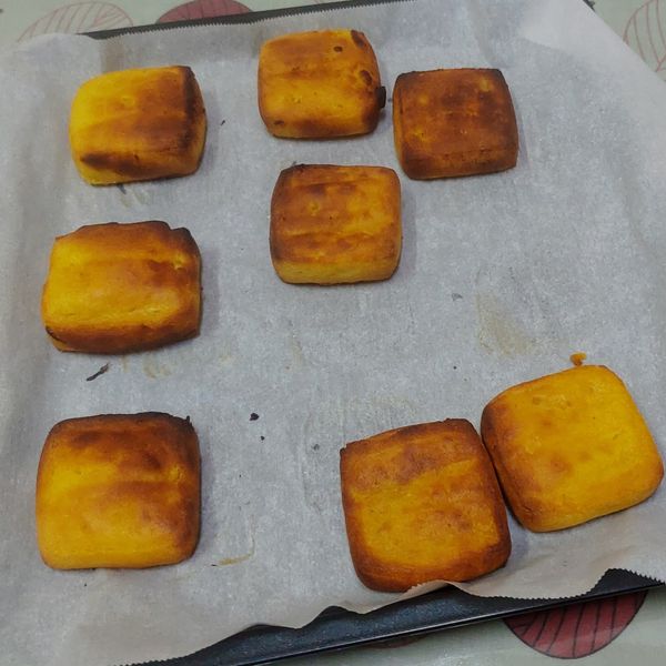 烤箱版地瓜麻糬餅 : sharon一起做