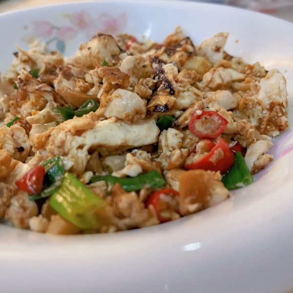 鹹蛋豆腐 /銅板家常菜 : Fiona一起做